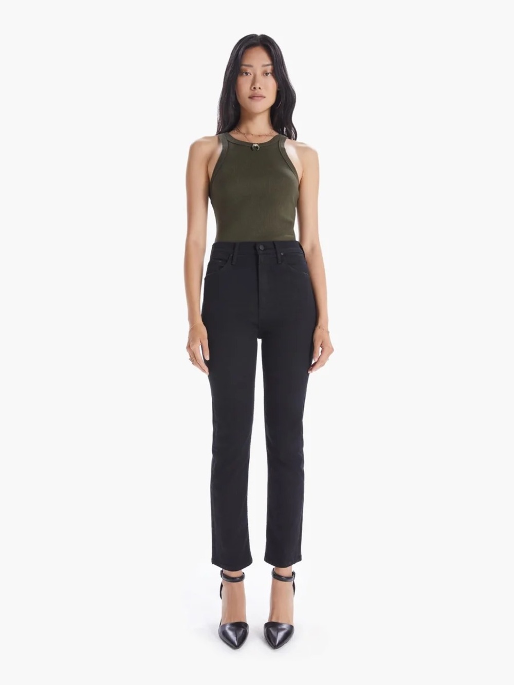 NWT Mother High Waisted Rider Ankle in Not Guilty size 27